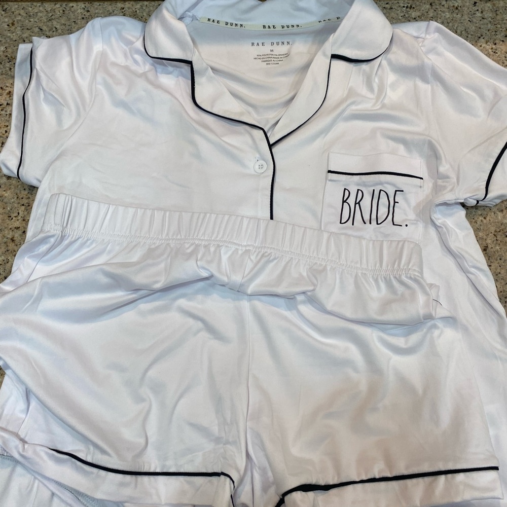 Rae Dunn medium BRIDE pj set